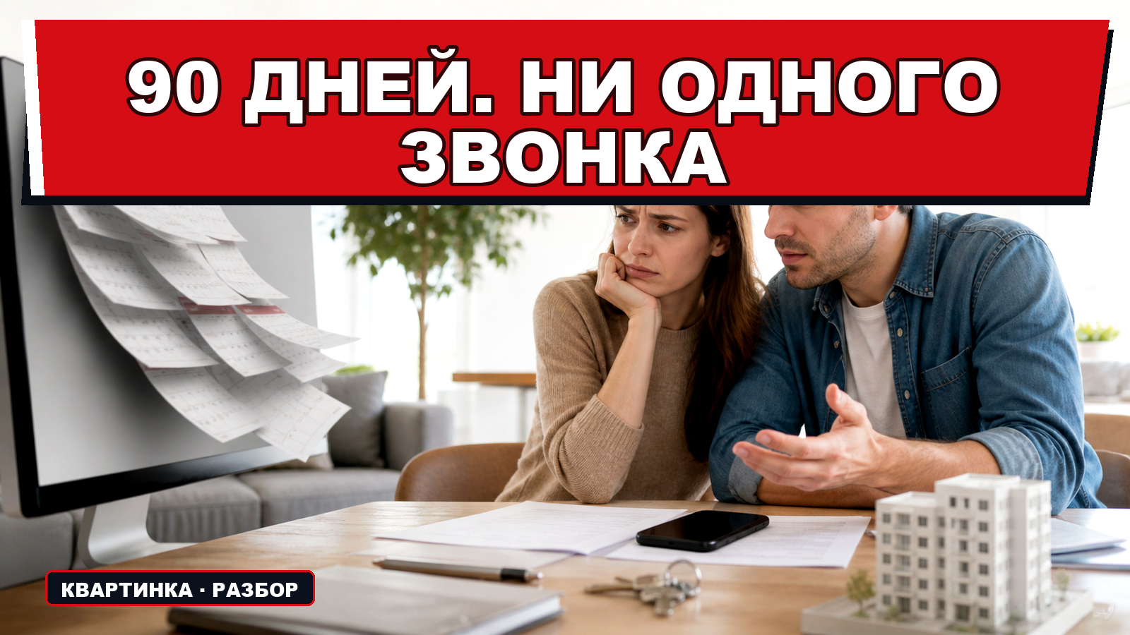 "Квартира висит 90 дней без звонков: какой срок продажи нормальный и когда резать цену"