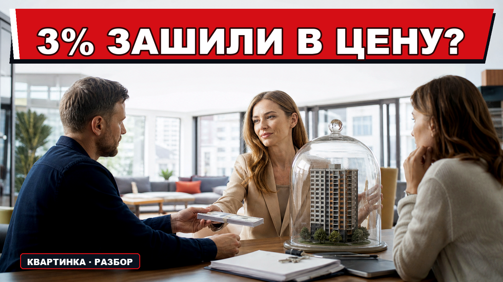 "Комиссия риелтора 3%: продавец платит агенту, покупатель — ценой квартиры"
